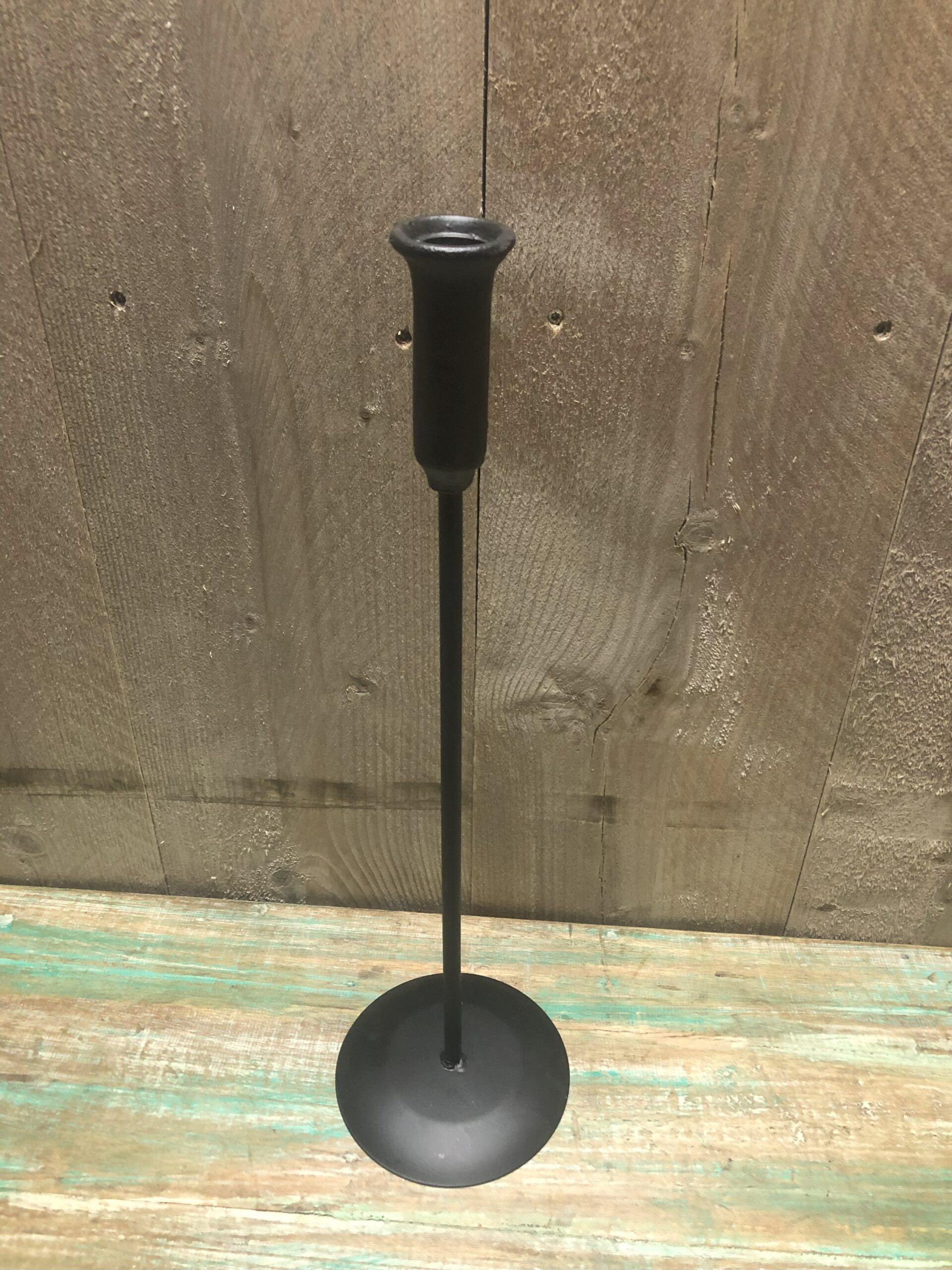 PLATE BASE CANDLE STAND small